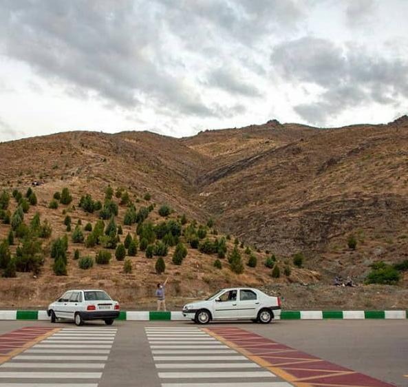 جاده سازی در کوه پارک مشهد