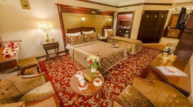 خدمات و امکانات‌ اتاق‌های هتل قصر طلایی