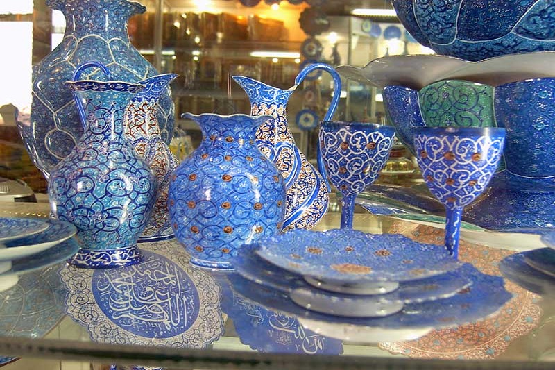 مینا کاری در اصفهان نصف جهان
