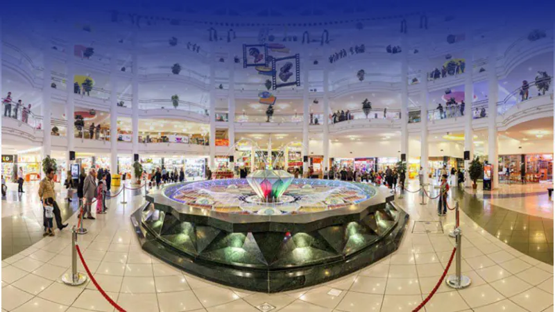 مرکز خرید الماس شرق مشهد از جاهای دیدنی مشهد در شب