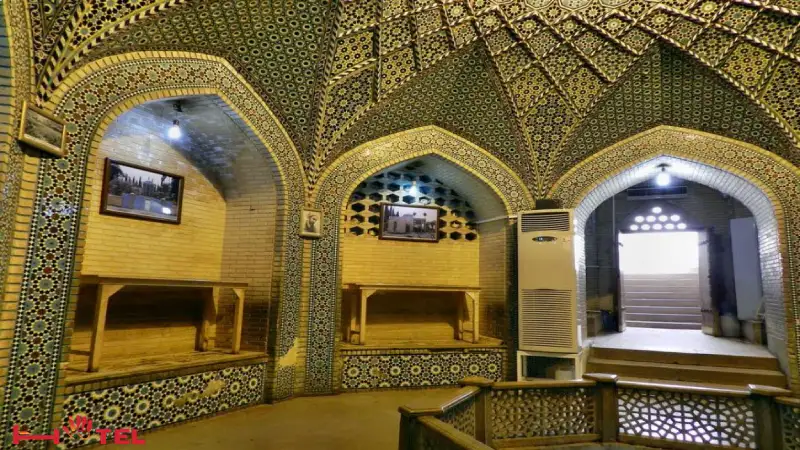 نمای داخلی آرامگاه سعدی شیراز