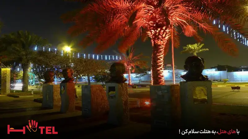 تندیس هنرمندان شناخته شده در گذر هنرمندان کیش